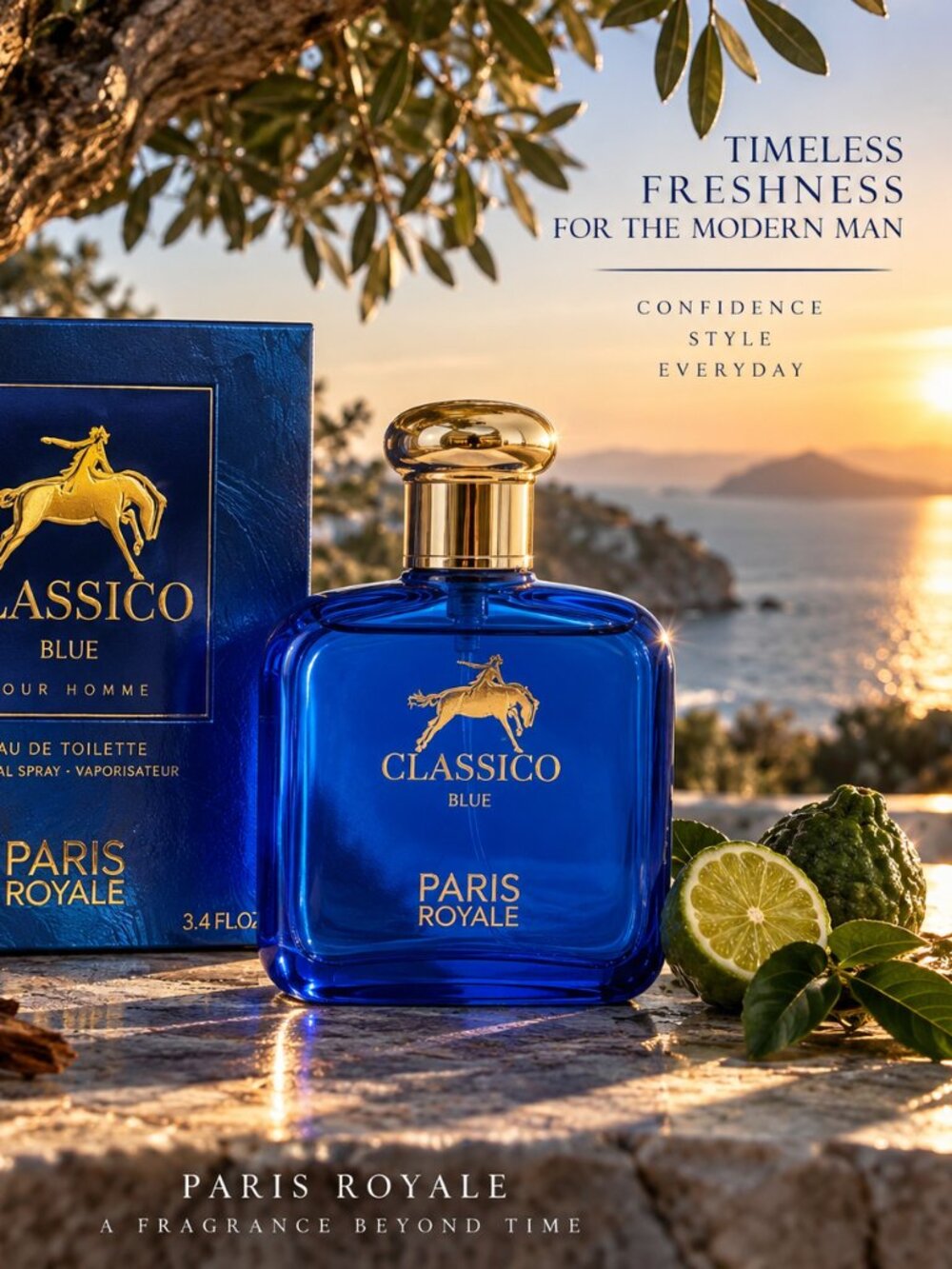 Classico Blue By Paris Royal EDP For men 100ML 3.4 FL,OZ